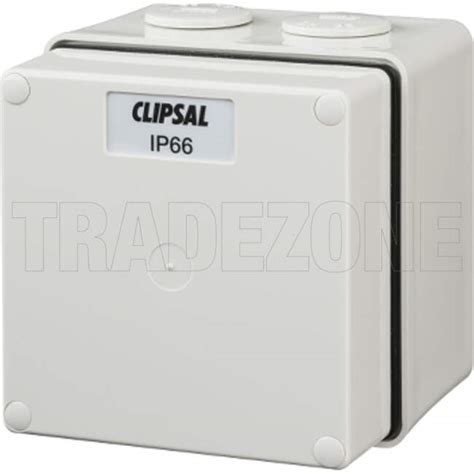 clipsal junction box ip66|Grey .